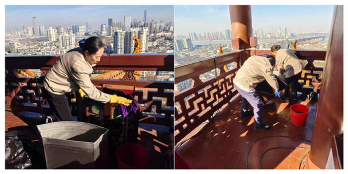 以潔為筆，繪就黃鶴樓新顏 ！